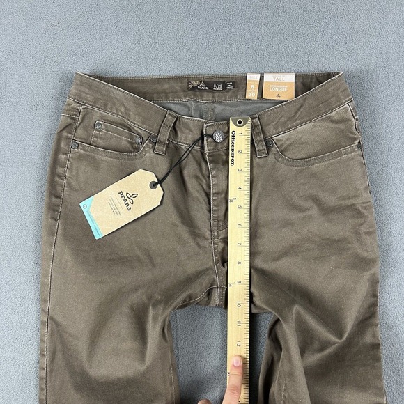 PrAna Kayla Slim Fit Jeans 8/29 Tall Inseam Skinny Stretch Brown Denim Casual - Picture 10 of 13